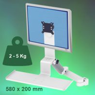 ErgonoFlex Bras Médical Standard Combo Ajustable en hauteur de 300+240 mm sur Pole Variable de 23 à 40 mm