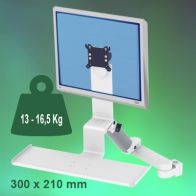 ErgonoFlex Bras Médical Standard Combo Ajustable en hauteur de 300+240 mm sur Pole Variable de 23 à 40 mm