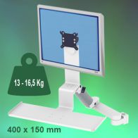 ErgonoFlex Bras Médical Standard Combo Ajustable en hauteur de 300+240 mm sur Pole Variable de 23 à 40 mm