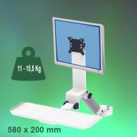 ErgonoFlex Bras Médical Combo Rabattable de 300 mm Montage sur Pole Variable de 23 à 40 mm