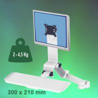 ErgonoFlex Bras Médical Combo Rabattable de 300 mm Montage sur Pole Variable de 23 à 40 mm