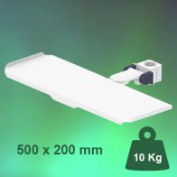 ErgonoFlex Bras Médical rabattable à pivot court pour clavier et souris, fixation sur Pole Fixe 35 mm