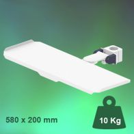 ErgonoFlex Bras Médical rabattable à pivot court pour clavier et souris, fixation sur Pole Fixe 35 mm