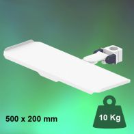 ErgonoFlex Bras Médical rabattable à pivot court pour clavier et souris, fixation sur Pole Fixe 35 mm