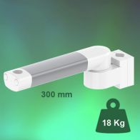 ErgonoFlex Bras Articulé Horizontal de 300 mm pour pole à perfusion Montage sur pole variable de 23 à 40 mm