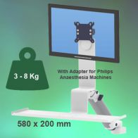 ErgonoFlex Bras Médical Combo Ajustable en hauteur de 300 mm fixation sur machine d‘anesthésie de Philips IntelliSave Series/ Siesta i/ Siesta i Whispa/ Siesta i Breasy