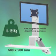 ErgonoFlex Bras Médical Combo Ajustable en hauteur de 300 mm fixation sur machine d‘anesthésie de Philips IntelliSave Series/ Siesta i/ Siesta i Whispa/ Siesta i Breasy