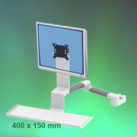 ErgonoFlex Bras Médical Standard Combo Horizontal de 2 x 300 mm fixation sur Din rail Vertical