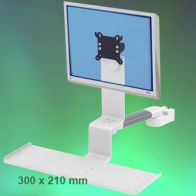 ErgonoFlex Bras Médical Standard Combo Horizontal de 300 mm fixation sur Din rail Vertical