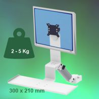 ErgonoFlex Bras Médical Standard Combo Ajustable en hauteur de 300 mm fixation sur Din rail Vertical