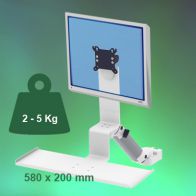 ErgonoFlex Bras Médical Standard Combo Ajustable en hauteur de 300 mm fixation sur Din rail Vertical