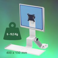 ErgonoFlex Bras Médical Standard Combo Ajustable en hauteur de 300 mm fixation sur Din rail Vertical