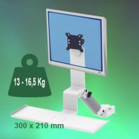 ErgonoFlex Bras Médical Standard Combo Ajustable en hauteur de 300 mm fixation sur Din rail Vertical