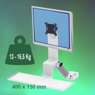ErgonoFlex Bras Médical Standard Combo Ajustable en hauteur de 300 mm fixation sur Din rail Vertical