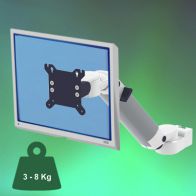 ErgonoFlex Bras Médical Ajustable en hauteur de 300 mm pour écran fixation sur Din rail Vertical