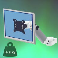 ErgonoFlex Bras Médical Ajustable en hauteur de 300 mm pour écran fixation sur Din rail Vertical