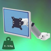 ErgonoFlex Bras Médical Ajustable en hauteur de 300 mm pour écran fixation sur Din rail Vertical