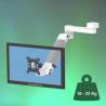 BRAS MEDICAL POUR ECRAN FIXATION SUR DIN RAIL VERTICAL