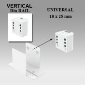 Support Universel Ajustable 35-57 mm Fixation sur Din rail Vertical