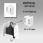Support Alimentation Electrique Fixation sur Din rail Vertical