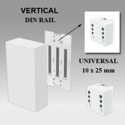 Boitier d‘alimentation Electrique 255 x 115 x 85 mm Fixation sur Din rail Vertical