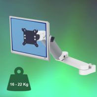 ErgonoFlex Bras Médical Ajustable en hauteur de 300+240mm pour écran fixation sur Din rail Vertical