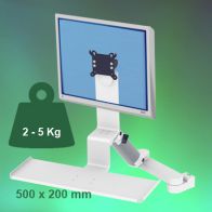 ErgonoFlex Bras Médical Standard Combo Ajustable en hauteur de 300+240 mm fixation sur Din rail Vertical