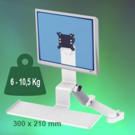 ErgonoFlex Bras Médical Standard Combo Ajustable en hauteur de 300+240 mm fixation sur Din rail Vertical