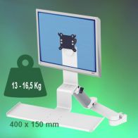 ErgonoFlex Bras Médical Standard Combo Ajustable en hauteur de 300+240 mm fixation sur Din rail Vertical