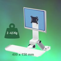 ErgonoFlex Bras Médical Combo Rabattable de 300 mm fixation sur Din rail Vertical