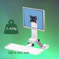 ErgonoFlex Bras Médical Combo Rabattable de 300 mm fixation sur Din rail Vertical