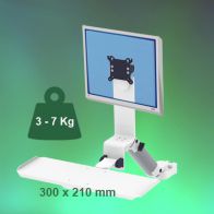 ErgonoFlex Bras Médical Combo Rabattable de 300 mm fixation sur Din rail Vertical