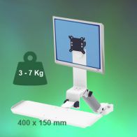 ErgonoFlex Bras Médical Combo Rabattable de 300 mm fixation sur Din rail Vertical