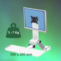 ErgonoFlex Bras Médical Combo Rabattable de 300 mm fixation sur Din rail Vertical