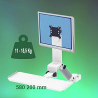 ErgonoFlex Bras Médical Combo Rabattable de 300 mm fixation sur Din rail Vertical