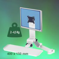 ErgonoFlex Bras Médical Combo Rabattable de 300 + 240 mm fixation sur Din rail Vertical