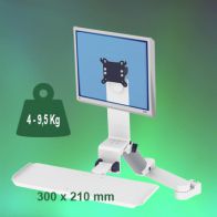 ErgonoFlex Bras Médical Combo Rabattable de 300 + 240 mm fixation sur Din rail Vertical