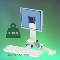 ErgonoFlex Bras Médical Combo Rabattable de 300 + 240 mm fixation sur Din rail Vertical