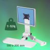 Bras Médicaux Combo pour écran, clavier et souris