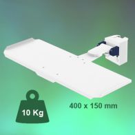ErgonoFlex Bras Médical rabattable à pivot court pour clavier et souris, fixation sur Din rail Vertical