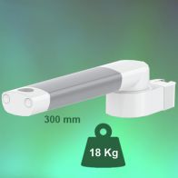 ErgonoFlex Bras Articulé Horizontal de 300 mm pour pole à perfusion Montage Din rail Vertical