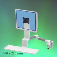 ErgonoFlex Bras Médical Standard Combo Horizontal de 2 x 300 mm fixation sur Din rail Horizontal