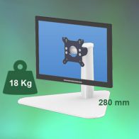 ErgonoFlex Bras Médical Tubulaire de 280 mm pour écran à poser sur plan de travail
