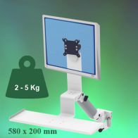 ErgonoFlex Bras Médical Standard Combo Ajustable en hauteur de 300 mm fixation sur Din rail Horizontal