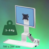ErgonoFlex Bras Médical Standard Combo Ajustable en hauteur de 300 mm fixation sur Din rail Horizontal