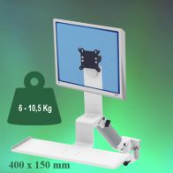 ErgonoFlex Bras Médical Standard Combo Ajustable en hauteur de 300 mm fixation sur Din rail Horizontal