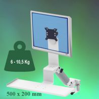 ErgonoFlex Bras Médical Standard Combo Ajustable en hauteur de 300 mm fixation sur Din rail Horizontal