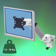 ErgonoFlex Bras Médical Ajustable en hauteur de 300 mm pour écran fixation sur Din rail Horizontal