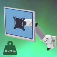 ErgonoFlex Bras Médical Ajustable en hauteur de 300 mm pour écran fixation sur Din rail Horizontal