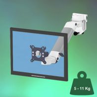 ErgonoFlex Bras Médical PH Ajustable en hauteur de 300 mm pour écran fixation sur Din rail Horizontal